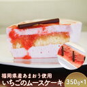 【ふるさと納税】ケーキ ムースケーキ 約350g×1個 福岡県産 あまおう 使用 いちごのムースケーキ スイーツ いちご 福岡 デザート お菓子 イチゴ 苺 配送不可:離島(4)