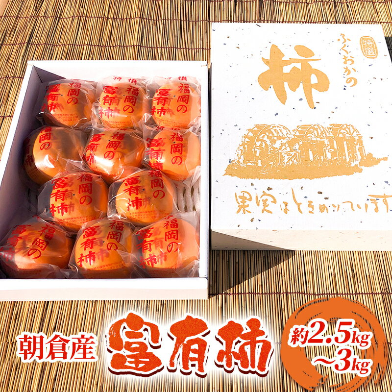 柿 富有柿 約2.5kg〜3kg かき 果物 フルーツ デザート 配送不可:離島 お届け:2025年11月下旬〜12月上旬