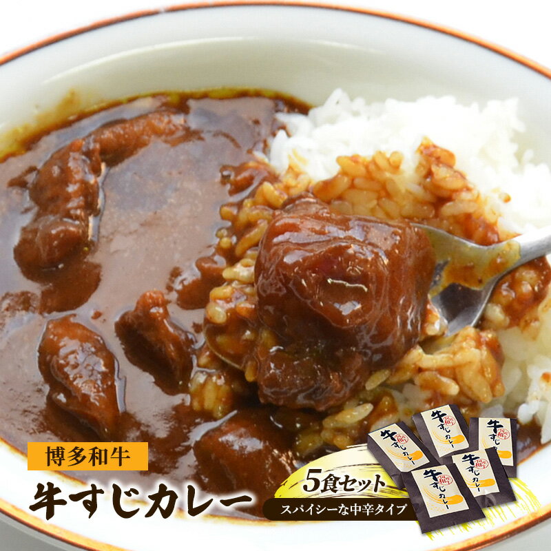 7位! 口コミ数「0件」評価「0」レトルトカレー セット 5食 博多和牛 牛すじカレー 200g×5 レトルト カレー 牛肉 肉 お肉 レトルト食品 じっくり煮込んだバリうま･･･ 