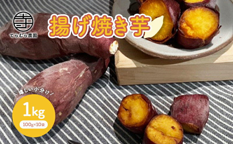 【ふるさと納税】焼き芋 揚げ焼き芋 1kg 100g×10袋 小分け やきいも 焼芋 さつまいも サツマイモ デザート 冷凍 配送不可：北海道、沖縄、離島　【朝倉市】