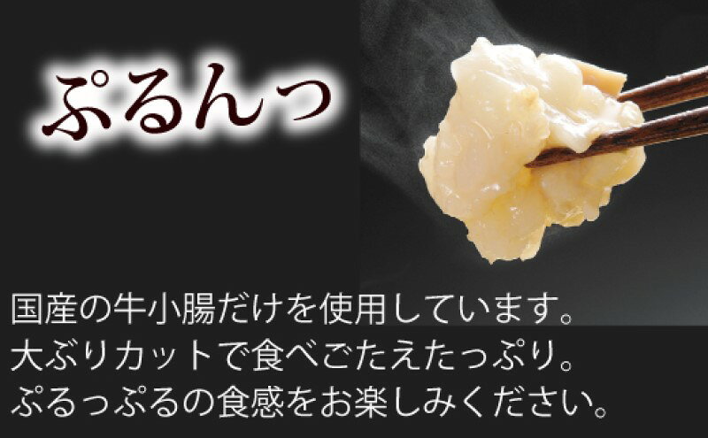 【ふるさと納税】もつ鍋 ぷるっぷる♪博多もつ鍋 セット (あごだし醤油味) 3～4人前 モツ鍋 もつ 牛肉 f402281-asakura-10003287 福岡県朝倉市 サンプル画像3