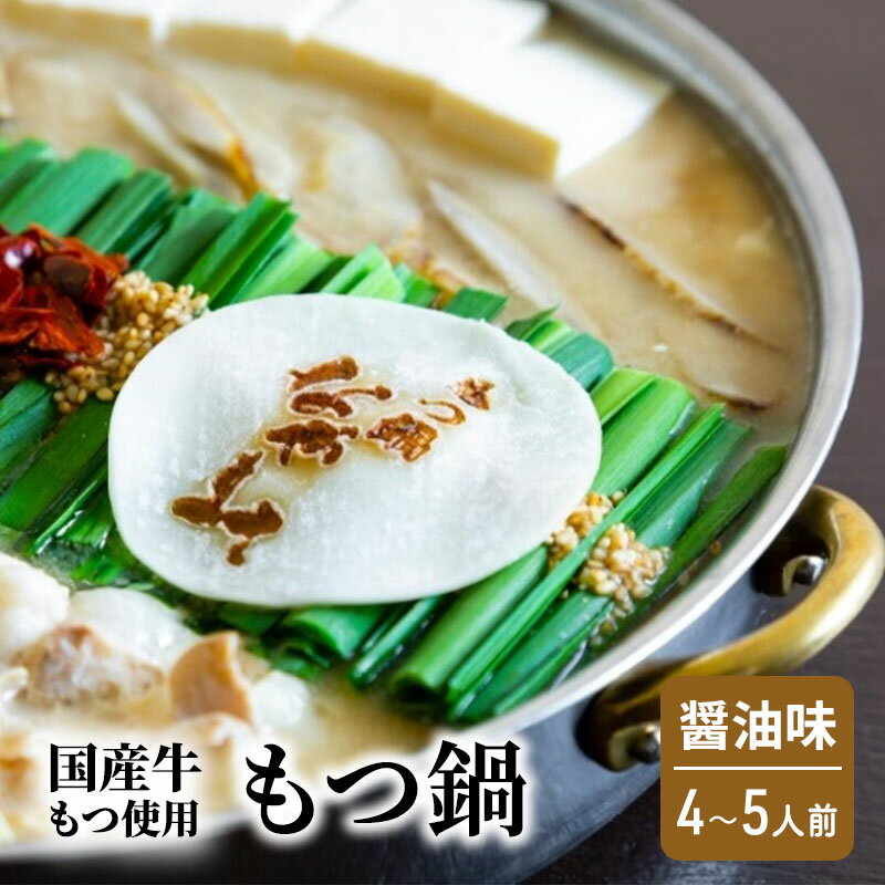 【ふるさと納税】もつ鍋 醤油味 4~5人前 もつ 鍋 セット