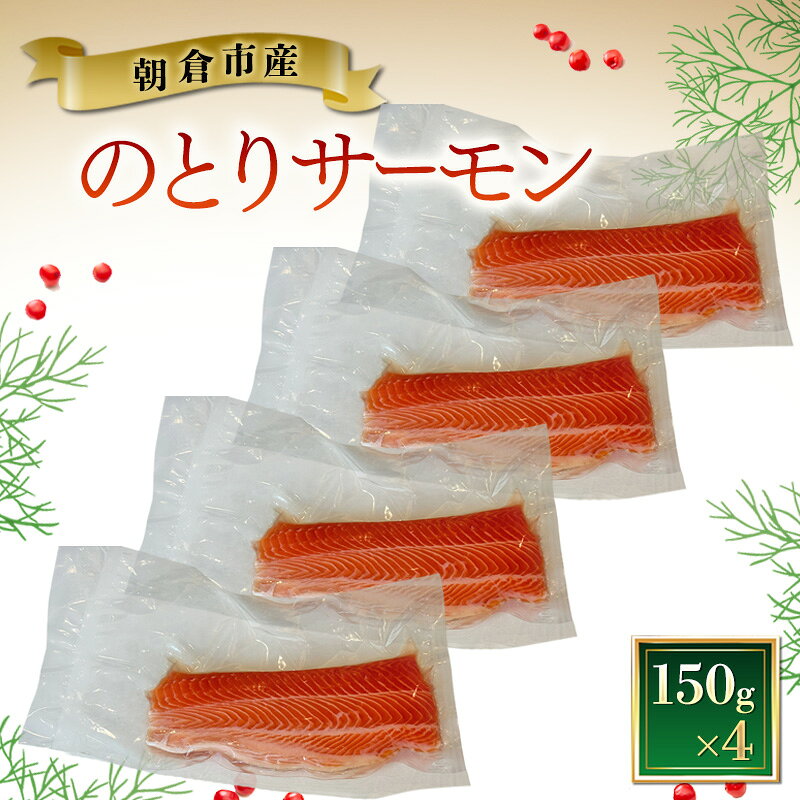サーモン 朝倉市産 のとりサーモン 150g×4 魚 冷凍 ※配送不可:離島