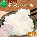 【ふるさと納税】夢つくしパックご飯 (200g×3袋)×8袋 2箱 計48パック 福岡産 白米 米 無菌包装米 レトルト食品 電子レンジ 常温保存 備蓄 福岡県 みやま市 送料無料