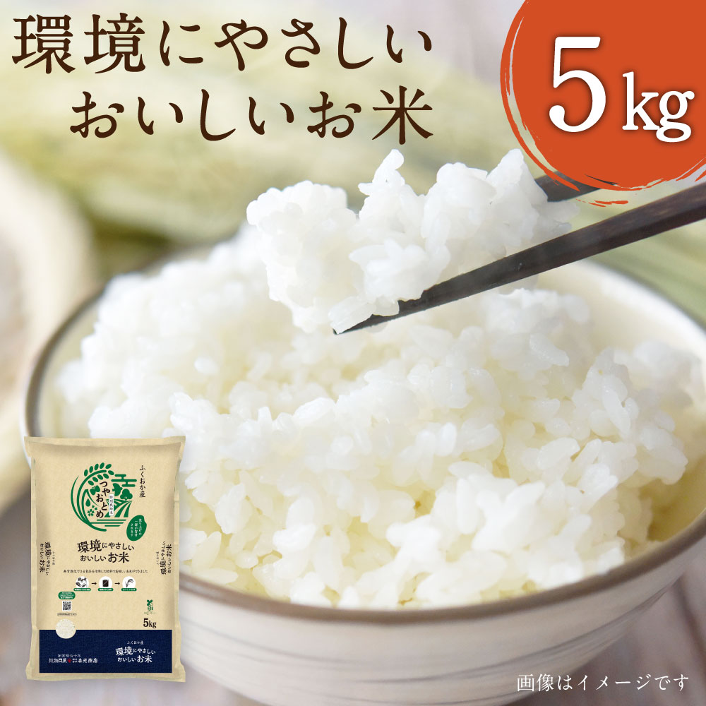 26位! 口コミ数「0件」評価「0」環境にやさしいおいしいお米 5kg 福岡産 白米 米 つやおとめ ルフラン 福岡県 みやま市 送料無料