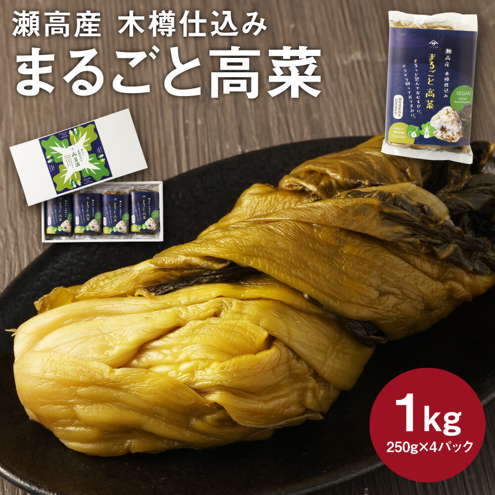 【ふるさと納税】瀬高産 まるごと高菜セット 250g×4 高菜漬 たかな 漬け物 漬物 つけもの ご飯のお供 野菜 福岡県産 九州 国産 福岡県 みやま市 送料無料