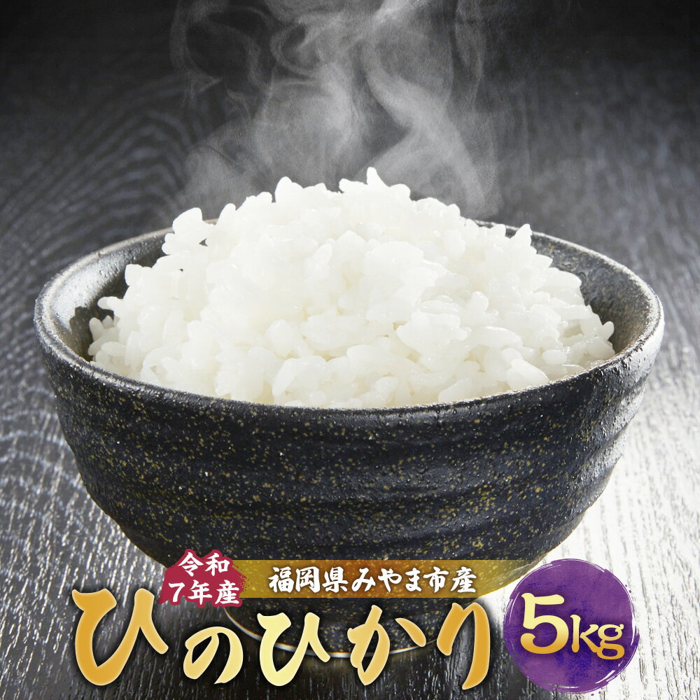 【ふるさと納税】A325 【令和7年産】アッキーファームのお米「ひのひかり」 5kg 白米 ヒノヒカリ お米 こめ 精米 単一原料米 ごはん ご飯 福岡県産 国...