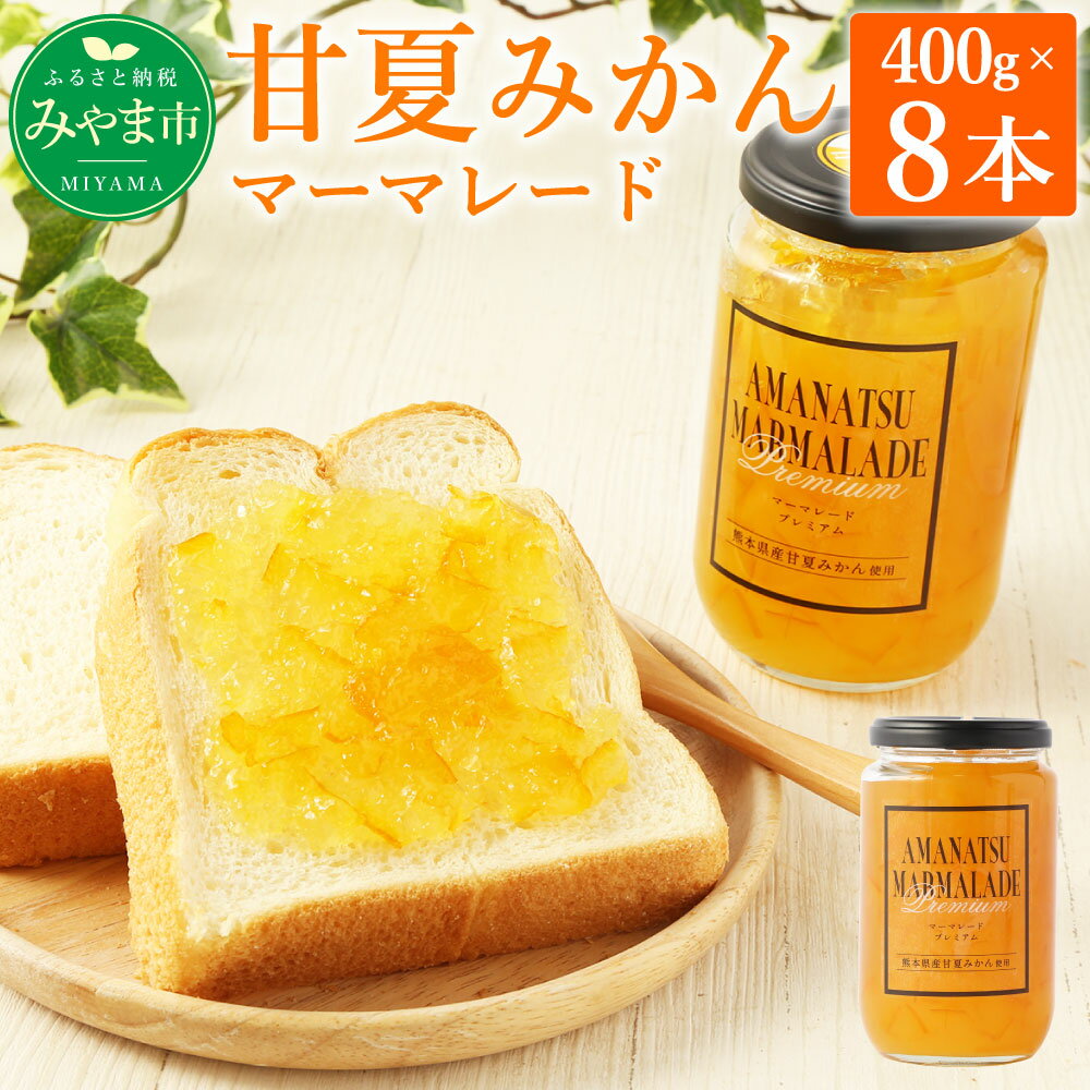 2位! 口コミ数「0件」評価「0」甘夏みかん マーマレード 合計3.2kg 8本 400g×8本 ジャム コンフィチュール みかん ミカン 甘夏 あまなつ 瓶 加工品 九州産･･･ 