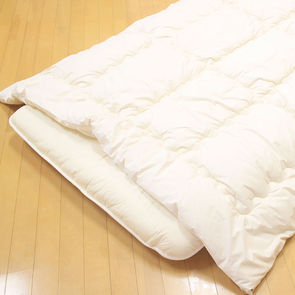 【ふるさと納税】＜選べるサイズ＞お手頃防ダニ掛け布団 シングル / セミダブル / ダブルサイズ 綿100% コットン かけ布団 掛けぶとん ふとん 布団 アレルギー ダニ対策 ホコリ ハウスダスト 洗える 丸洗い可能 寝具 日本製 福岡県 みやま市 送料無料 S68 S69 S70