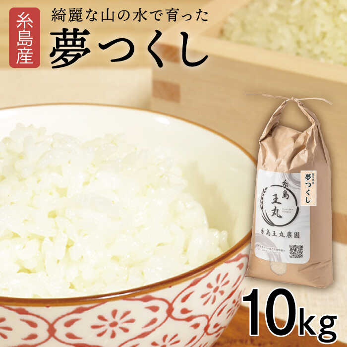 [令和5年産]糸島産 夢つくし 10kg 糸島市 / 糸島王丸農園 ( 谷口汰一 )[ いとしまごころ][AAZ005] 21000円 常温 米 玄米 白米