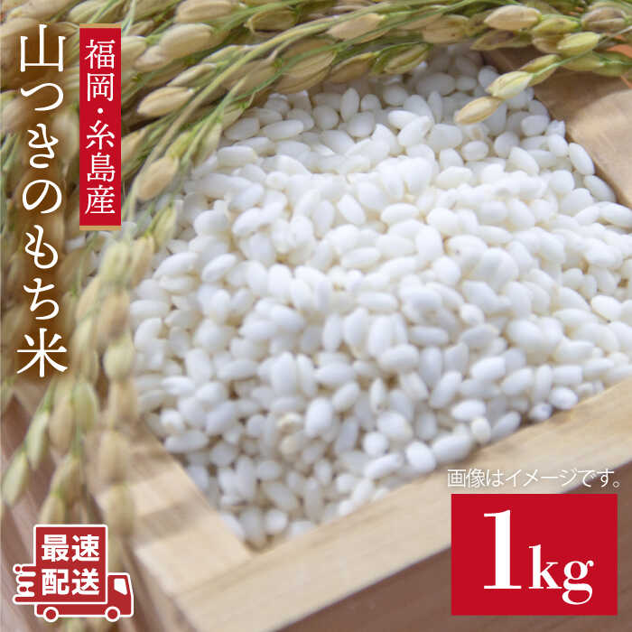 【ふるさと納税】＼令和5年産／福吉産・山つきのもち米 1kg ≪糸島≫【二丈赤米産直センター】[ABB027] ...