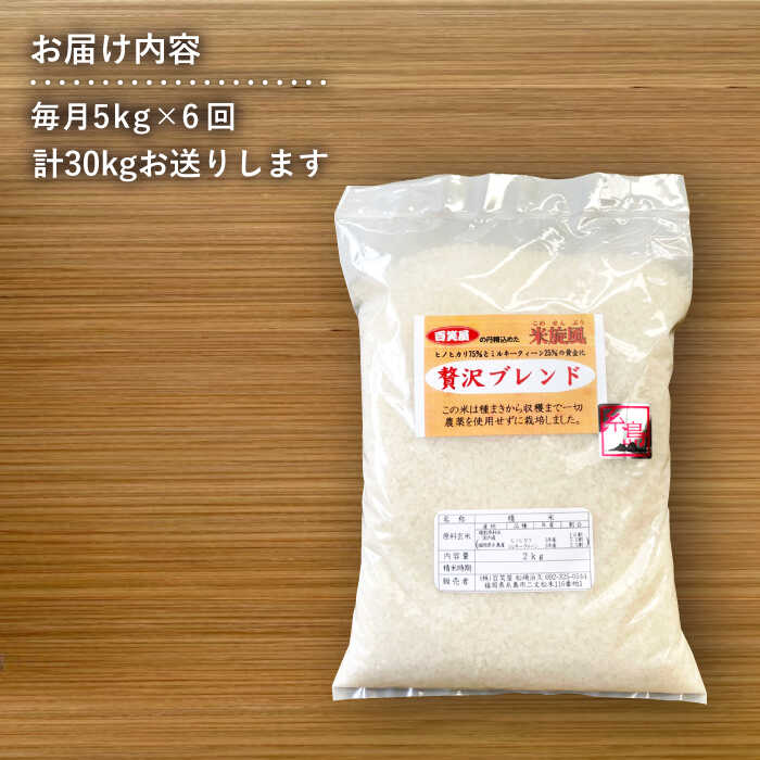 【ふるさと納税】【 全6回 定期便 】米 旋風 贅沢 ブレンド 米 5kg 《糸島》【百笑屋】 [ABF027] 米 お米 白米 精米 定期便 ミルキークイーン ヒノヒカリ常温9万4千円94000円 f402303-itoshima-10002945 福岡県糸島市 サンプル画像3