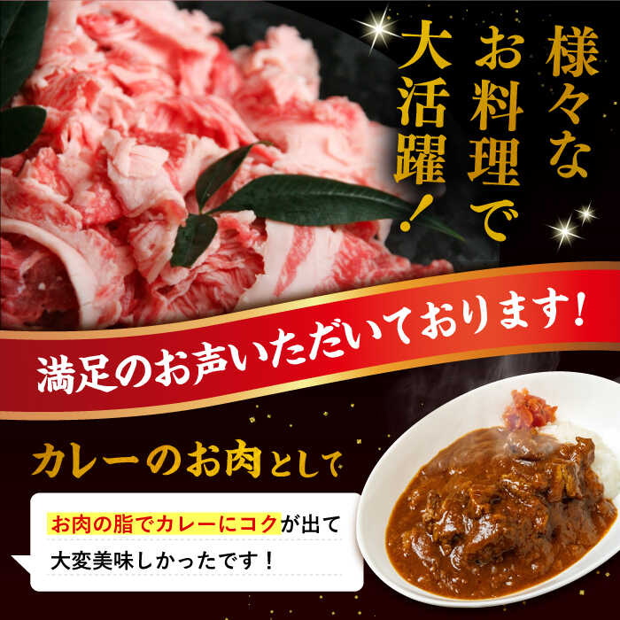 【ふるさと納税】【全3回定期便】博多和牛 切り落とし 1kg （500g×2P）糸島市 / 幸栄物産 [ABH014] 42000円 黒毛和牛 冷凍配送 牛肉 肉 スライス 薄切り 小分け