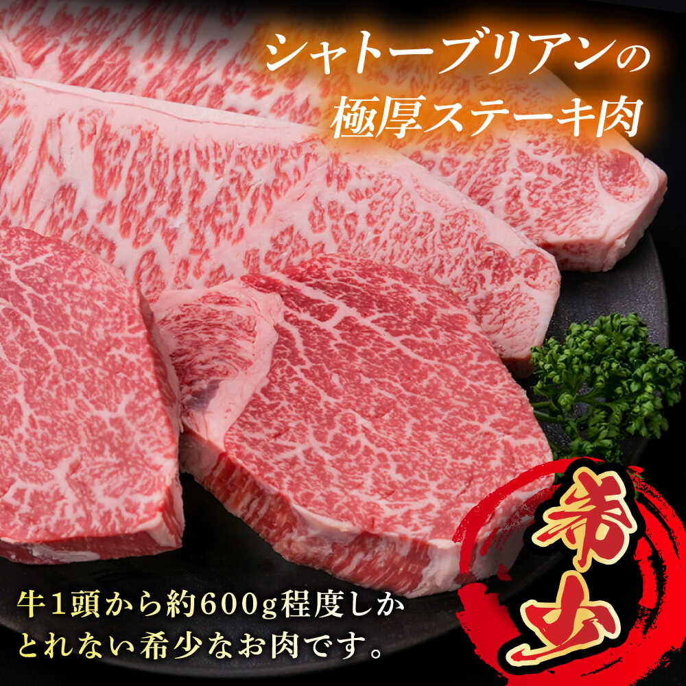 【ふるさと納税】【 極厚 ステーキ 4枚 】 シャトーブリアン （ 約180g×2枚 ） / サーロイン （ 約250g×2枚 ）糸島市 / 糸島ミートデリ工房 [ACA176] 博多和牛 A4ランク 和牛 ヒレ 黒毛和牛 冷凍配送 74000円 7万4千円 f402303-itoshima-10003561 福岡県糸島市 サンプル画像3