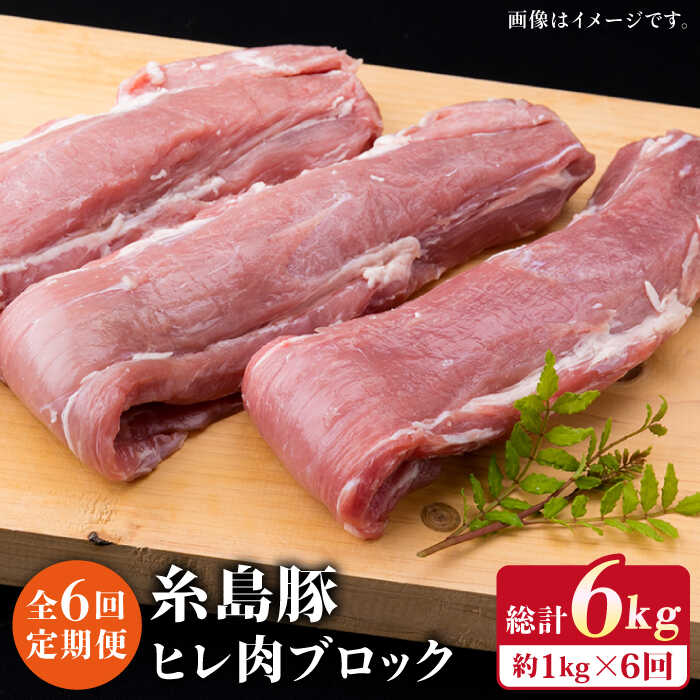 【ふるさと納税】【全6回定期便】糸島豚 ヒレ肉 ブロック 1