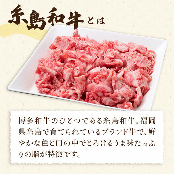 【ふるさと納税】糸島和牛 小間切れ 500g ＆ 糸島和牛 糸島産豚肉 合挽 ミンチ 500g 計1kg 糸島市 / 糸島ミートデリ工房 [ACA236] 黒毛和牛 冷凍配送1万2千円12000円 f402303-itoshima-10003621 福岡県糸島市 サンプル画像3