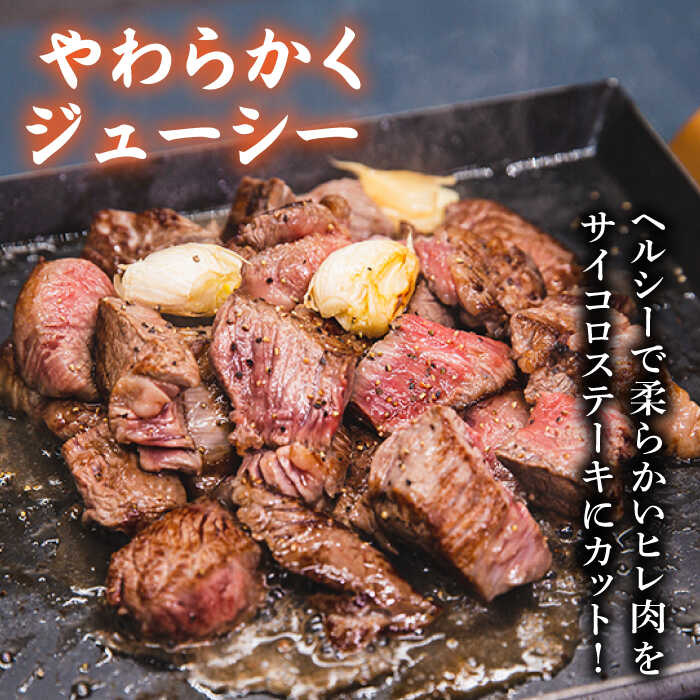 【ふるさと納税】A4ランク 糸島黒毛和牛 ヒレ肉サイコロステーキ 300g & 生ハンバーグ 150g×3個 セット 《糸島》【糸島ミートデリ工房】 [ACA052]