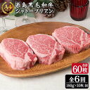 13位! 口コミ数「1件」評価「4」【全6回定期便】【厚切シャトーブリアン】160g×10枚 A4ランク 糸島黒毛和牛 【糸島ミートデリ工房】[ACA074] 1000000円･･･ 