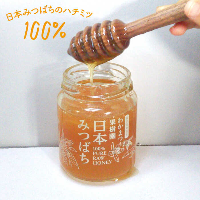 【ふるさと納税】福岡県 糸島産 わかまつ 果樹園 の 日本 蜜蜂 の はちみつ 100％ PURE RAW 《糸島》【わかまつ農園】[AHB009] 常温 はちみつ 日本蜜蜂 12000円 1万2千円
