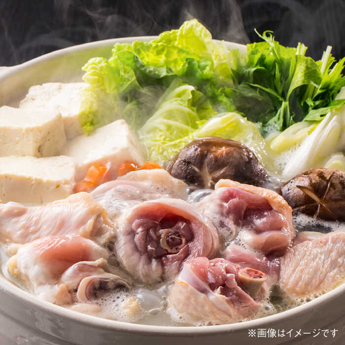 【ふるさと納税】【お中元対象】はかた地鶏水炊きセット 3人前 糸島市 / ヒサダヤフーズ 鍋 水炊き [AIA074] 18000円