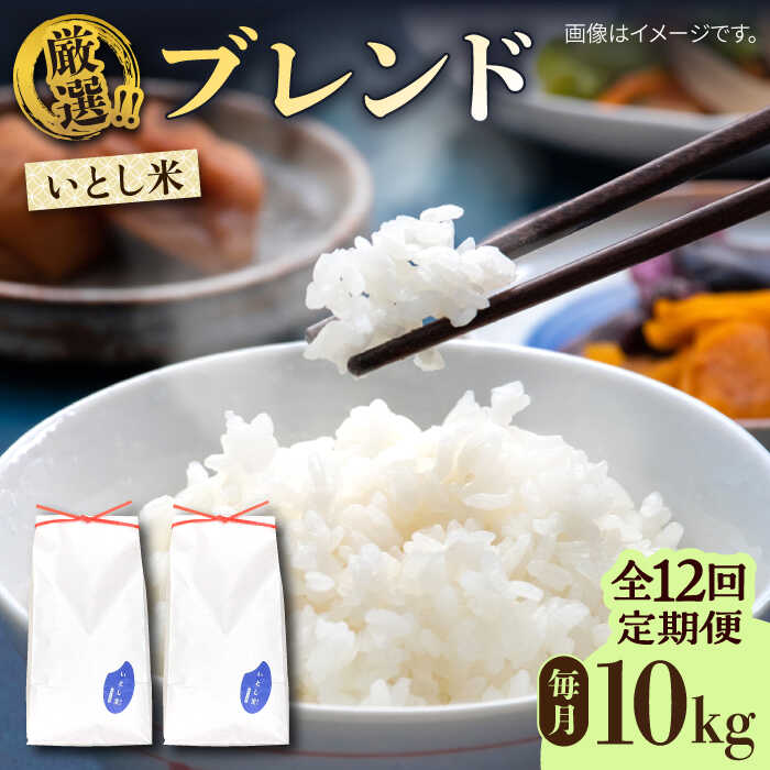 いとし米 厳選ブレンド 10kg×12回(糸島産) 糸島市 / 三島商店 100000円 10万