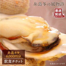 【ふるさと納税】糸島カキ 6,000円分 飲食チケット《糸島》【飲食チケット】冬の風物詩 牡蠣小屋[AKD001] 20000円 2万円