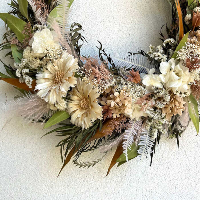 【ふるさと納税】ロゼッタのリース（Lサイズ） 糸島市 / tokohana ドライフラワー アレンジ[AOC032] 47000円 4万7千円