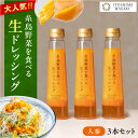 調味料(ドレッシング)人気ランク7位　口コミ数「11件」評価「4.73」「【ふるさと納税】【ご家庭用】糸島野菜を食べる生ドレッシング (人参) 3本セット【糸島正キ】 [AQA011] 10000円 1万円 常温」