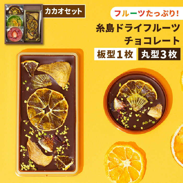 【ふるさと納税】【カカオ65%】糸島ドライフルーツチョコレー