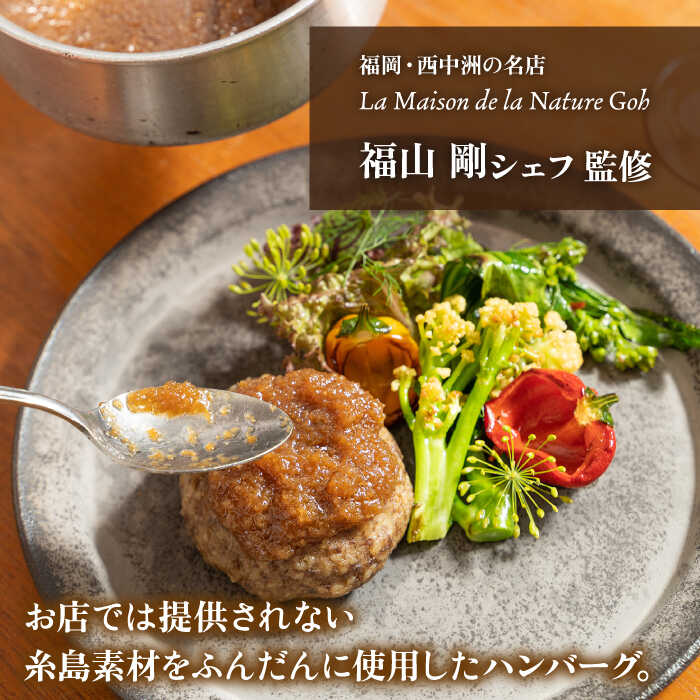 【ふるさと納税】【全3回定期便】【ご家庭用】フレンチの名店とコラボした糸島ハンバーグ 4個 糸島市 / itoshimacco《(株)やました》 [ARJ045]7万4千円74000円 f402303-itoshima-10004662 福岡県糸島市 サンプル画像2