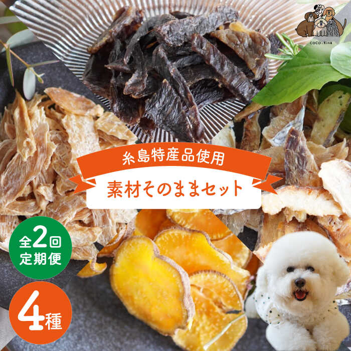 【先行予約・2023年9月以降順次発送！】【全2回定期便】そのまま 4点 セット 糸島市 / 株式会社コバヤシ【coco.kina】 犬 おやつ[ASL005]3万円30000円