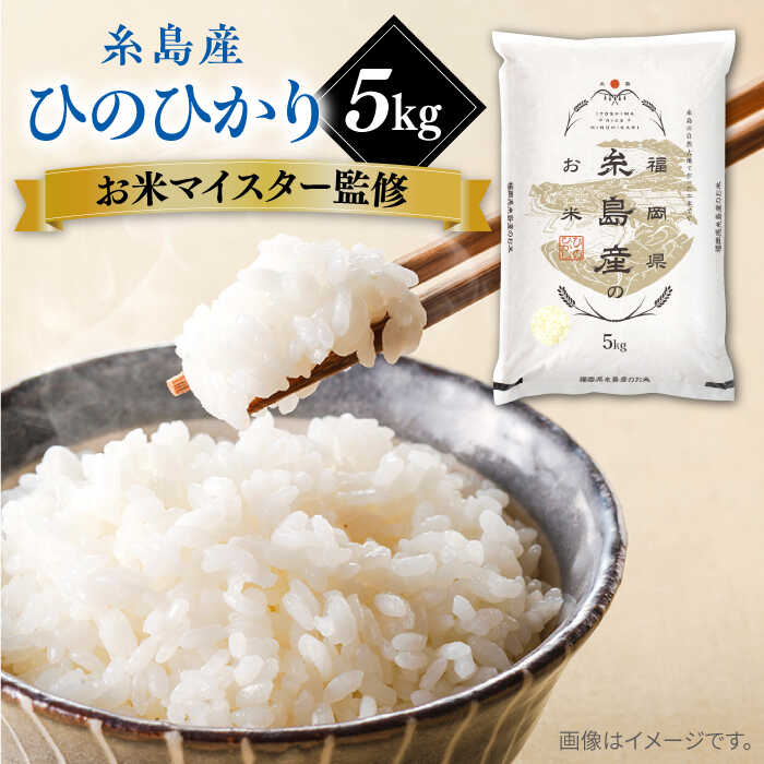 【ふるさと納税】【こだわり精米】令和5年 糸島産 ひのひかり 5kg 糸島市 / RCF 米 お米マイスター[AVM002] 常温 9000円 9千円のサムネイル