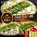 【ふるさと納税】【選べる味&内容量!】【ミシュランに掲載された博多の味!】国産牛もつ鍋セット(醤油・味噌・チゲ)<博多もつ鍋 星まつり>那珂川市 もつ鍋 モツ鍋...