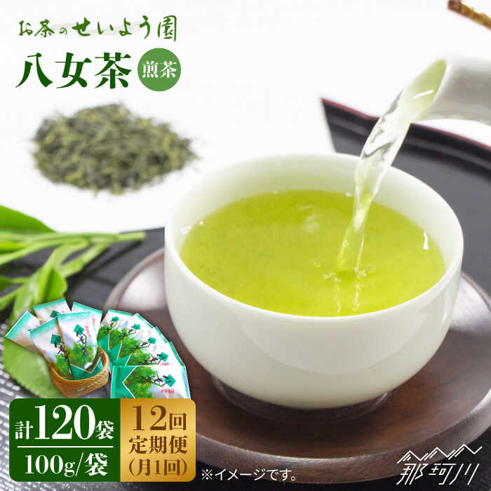 【ふるさと納税】【全12回定期便】八女茶 10袋（1kg）セット ＜お茶の星陽園＞那珂川市 定期便 お茶 ...