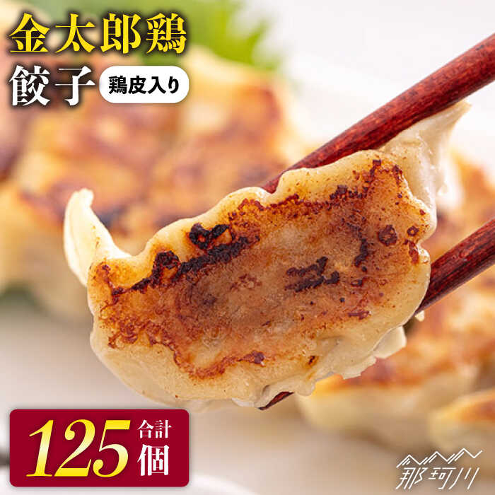 【ふるさと納税】【平飼いで育った元気な鶏!】金太郎鶏 ぎょうざ(25個×5袋セット)<有限会社 フジノ香花園>那珂川市 | 餃子 中華 お惣菜 鶏 鶏肉 鶏皮 ...