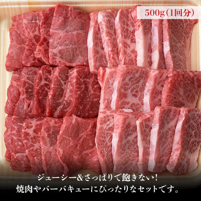 【ふるさと納税】【全3回定期便】博多和牛 牛肉 焼肉 バラ モモ 500g ＜肉のくまもと屋＞那珂川市 定期便 牛肉 肉 黒毛和牛 ブランド牛 国産 BBQ バーベキュー A5ランク 定期便 焼肉用 九州産 [GBI041]