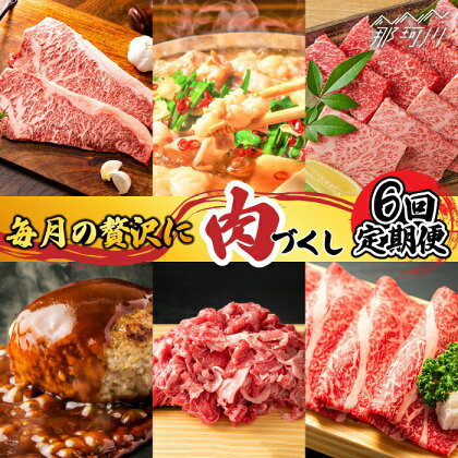 【6回定期便】肉づくし定期便 ＜株式会社MEAT PLUS＞那珂川市 定期便 [GBW104]