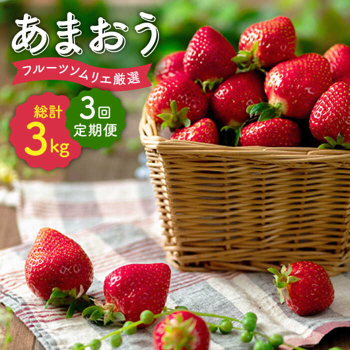 9位! 口コミ数「0件」評価「0」【全3回定期便】福岡産 いちご【冬】あまおう 4パック＜南国フルーツ株式会社＞ 那珂川市 定期便 いちご フルーツ くだもの 果物 あまおう･･･ 