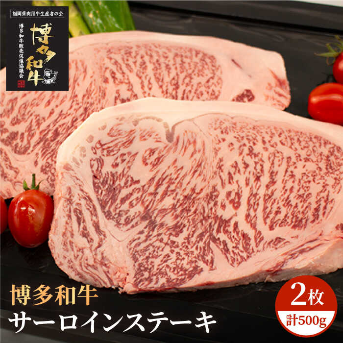 【ふるさと納税】博多和牛 牛肉 A5 A4 サーロイン ステーキ 2枚（計500g）＜株式会社チクゼンヤ＞那珂川市 牛肉 肉 黒毛和牛 ブランド牛 国産 BBQ バーベキュー [GCF004]