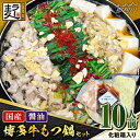 【ふるさと納税】【化粧箱入り】素材にこだわりました!!厳選博多牛もつ鍋セット ?油味 10人前(国産牛もつ使用)<株式会社BeerO’Clock>那珂川市 | ...