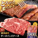 【ふるさと納税】【お中元対象】博多和牛 サーロイン ステーキ 800g (200g×4枚) <ヒサダヤフーズ>那珂川市 | 黒毛和牛 牛肉 ステーキ肉[GFY0...