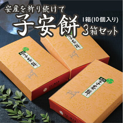 子安餅 (3箱セット) 送料無料 餅 粒あん 和菓子 スイーツ 詰め合わせ CZ001