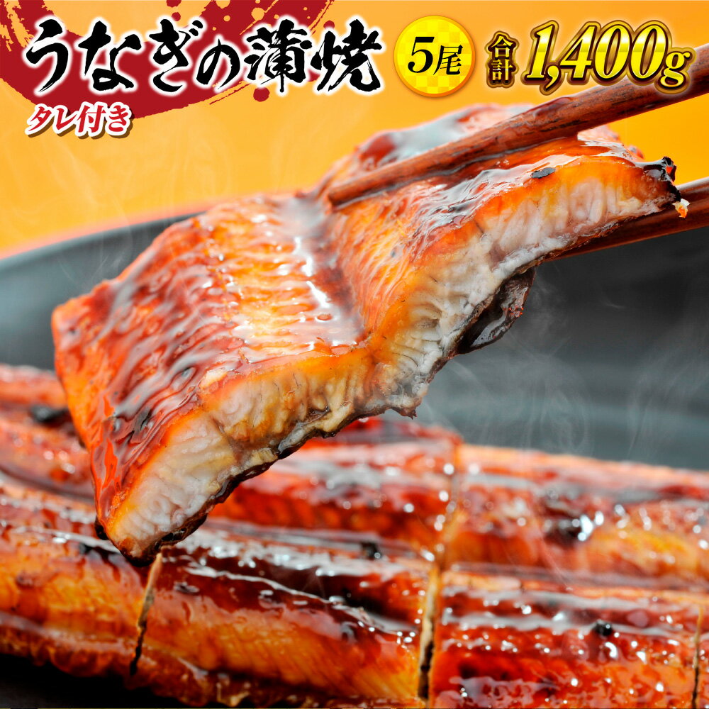 楽天福岡県篠栗町【ふるさと納税】うなぎ 蒲焼 5尾 約14人前 約1400g 大容量 約1.4kg タレ4本付 タレ ウナギ 鰻 うなぎ 蒲焼き かばやき かば焼き 真空パック 丑の日 ひつまぶし うな重 うな丼 食品 加工食品 魚介 水産加工品 国内製造 取り寄せ お取り寄せグルメ グルメ 送料無料 YZ004