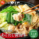 【ふるさと納税】【定期便全4回】やまやのもつ鍋 国産牛もつ たっぷり300g 1人前×3個 大満足セット ちゃんぽん麺付 送料無料 肉 牛 牛肉 牛モツ 醤油 ...