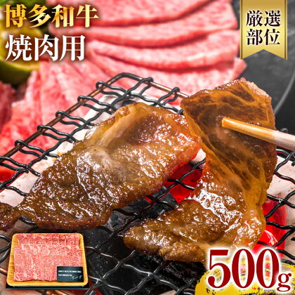 博多和牛 黒毛和牛 焼肉用 500g お取り寄せグルメ お取り寄せ 福岡 お土産 九州 福岡土産 取り寄せ グルメ 福岡県