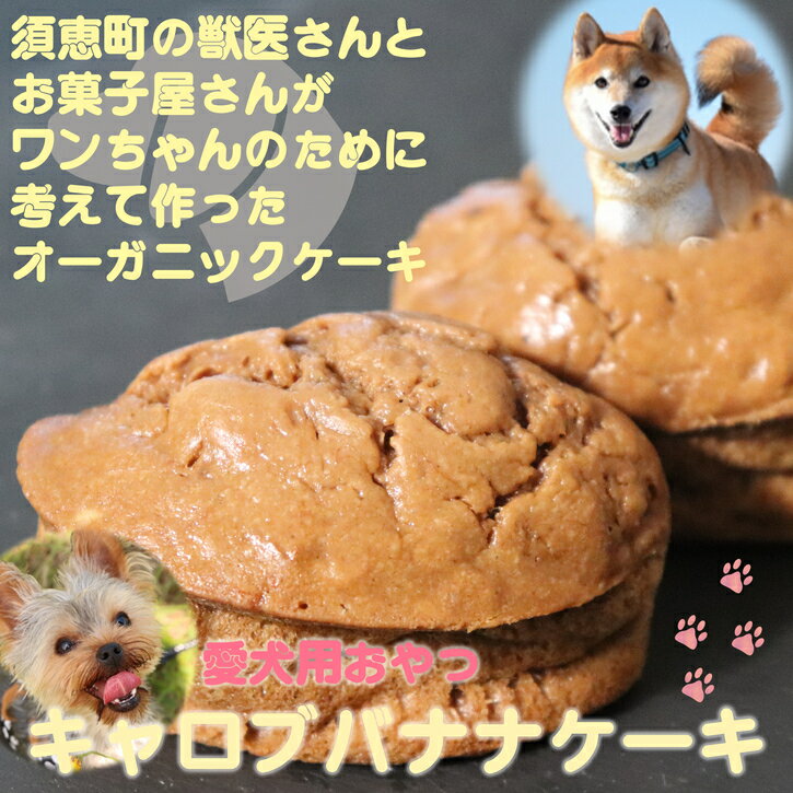 27位! 口コミ数「0件」評価「0」【愛犬用】キャロブバナナケーキ 10個 PA005-1【福岡県 須恵町】