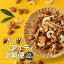 【ふるさと納税】【定期便】バラエティナッツ定期便×12ヶ月【エイジングケアに最適!】.JC011