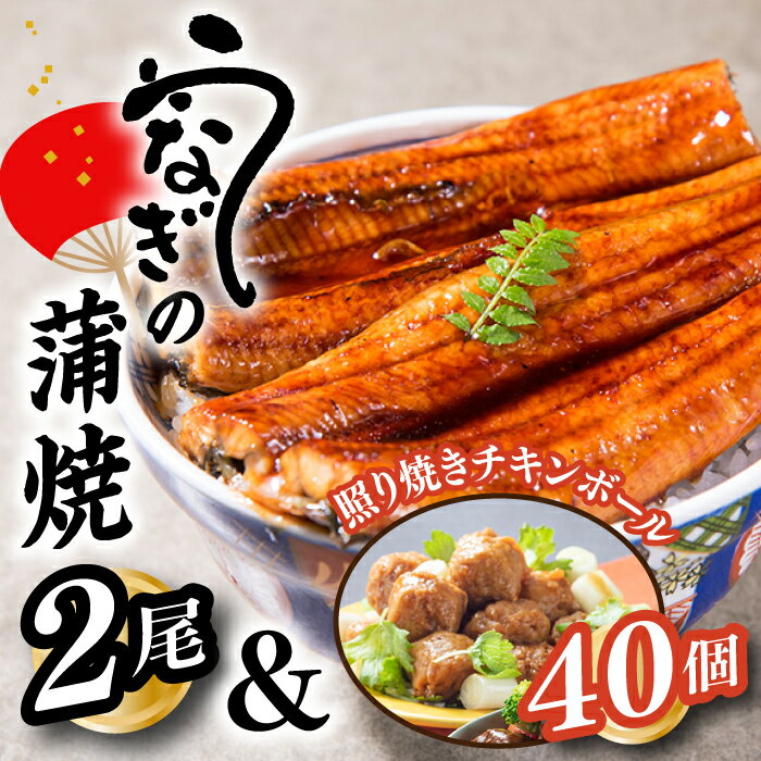 うなぎの蒲焼2尾＆照り焼きチキンボール40個【新宮町Bセット】.AB256