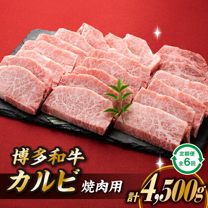 博多和牛カルビ焼肉（定期便：全6回）.JB030