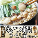 20位! 口コミ数「1件」評価「5」【前田屋】もつ鍋2〜3人前セット（醤油味）.AG068